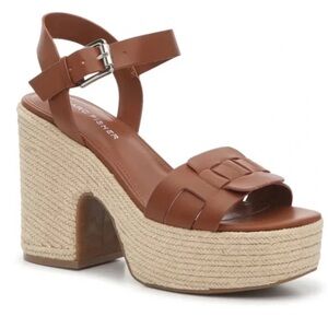 Marc Fisher Brown Espadrille Platform Shoes
